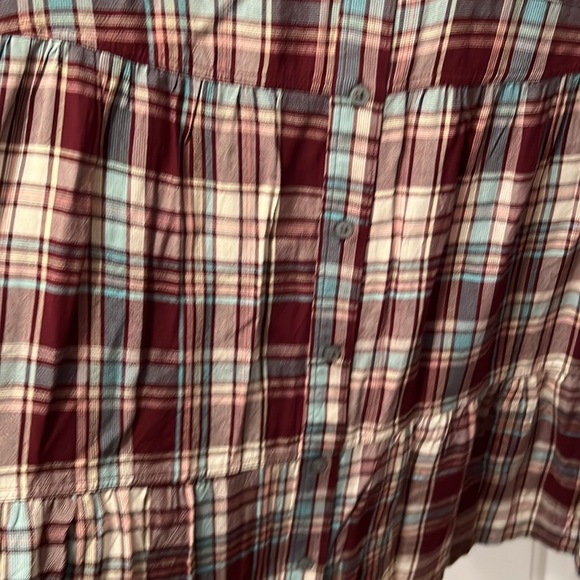 LOFT tiered plaid dress - Picture 5 of 6